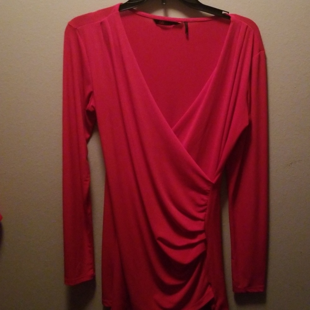 Gorgeous red dressy blouse